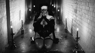 Cock-loving nun
