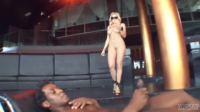 Busty Italian MILF getting fucked by two cocks