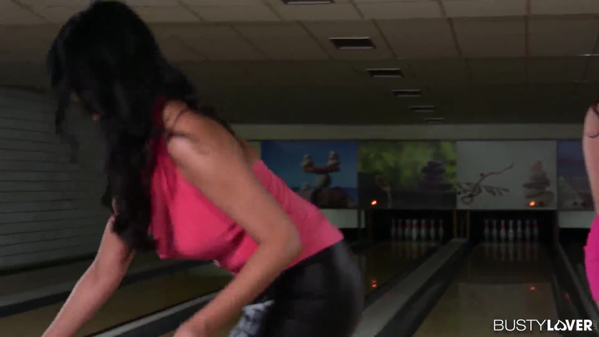 Watch Spectacular threesome at the bowling alley Porn Video - ePornSup.