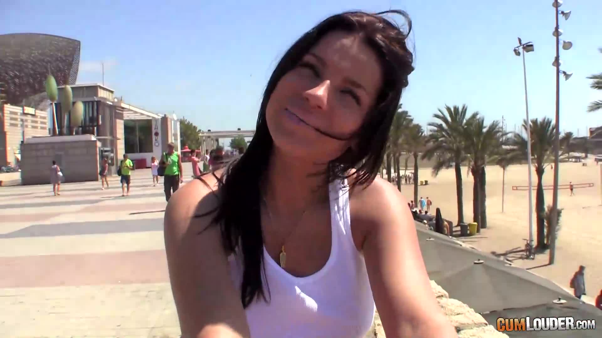 Watch Busty brunette chick Angel Rivas lets her new man bang her asshole Porn Video - ePornSup.